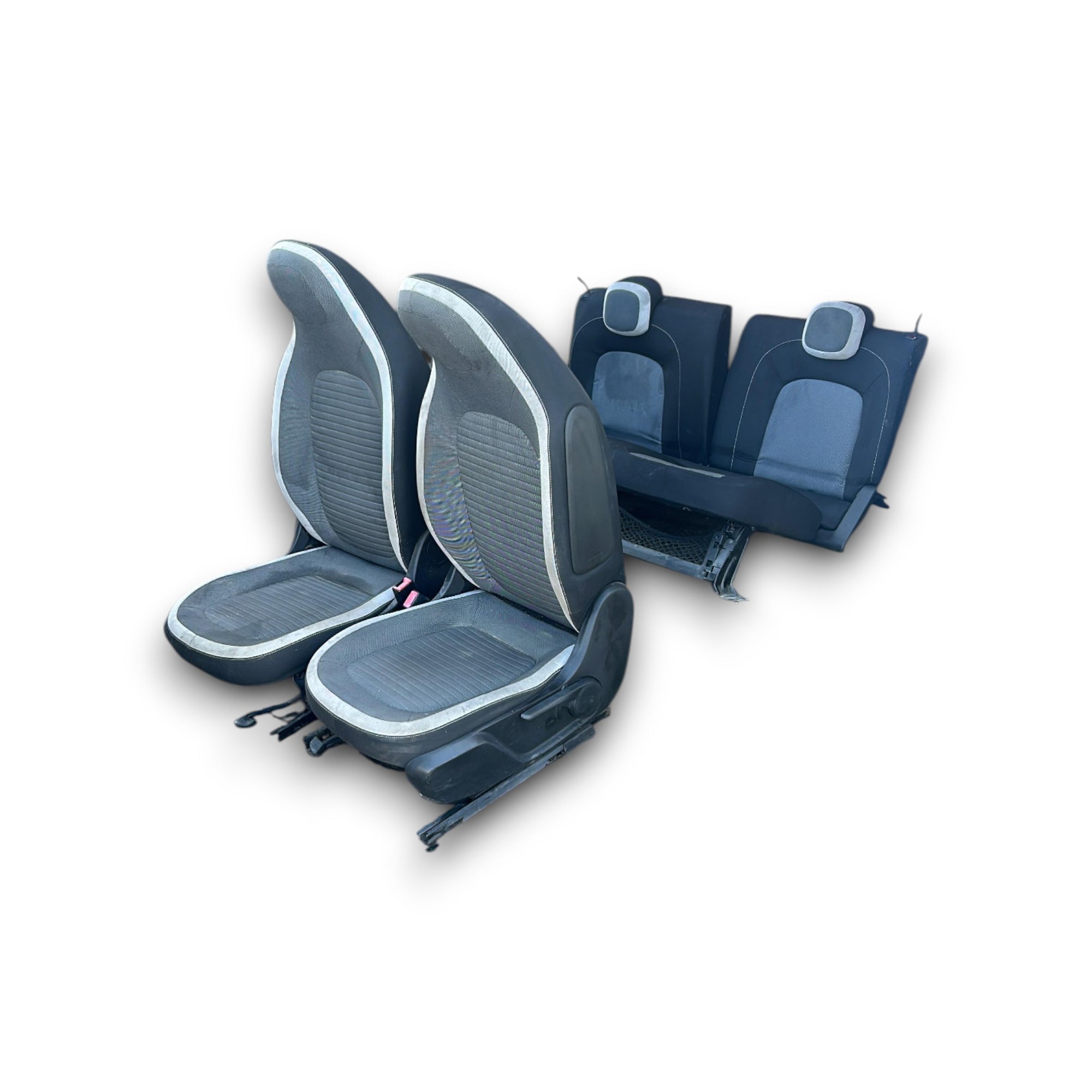Spraak / stoelen in zwarte en grijze Renault Twingo III Fabric (2014> 2024)