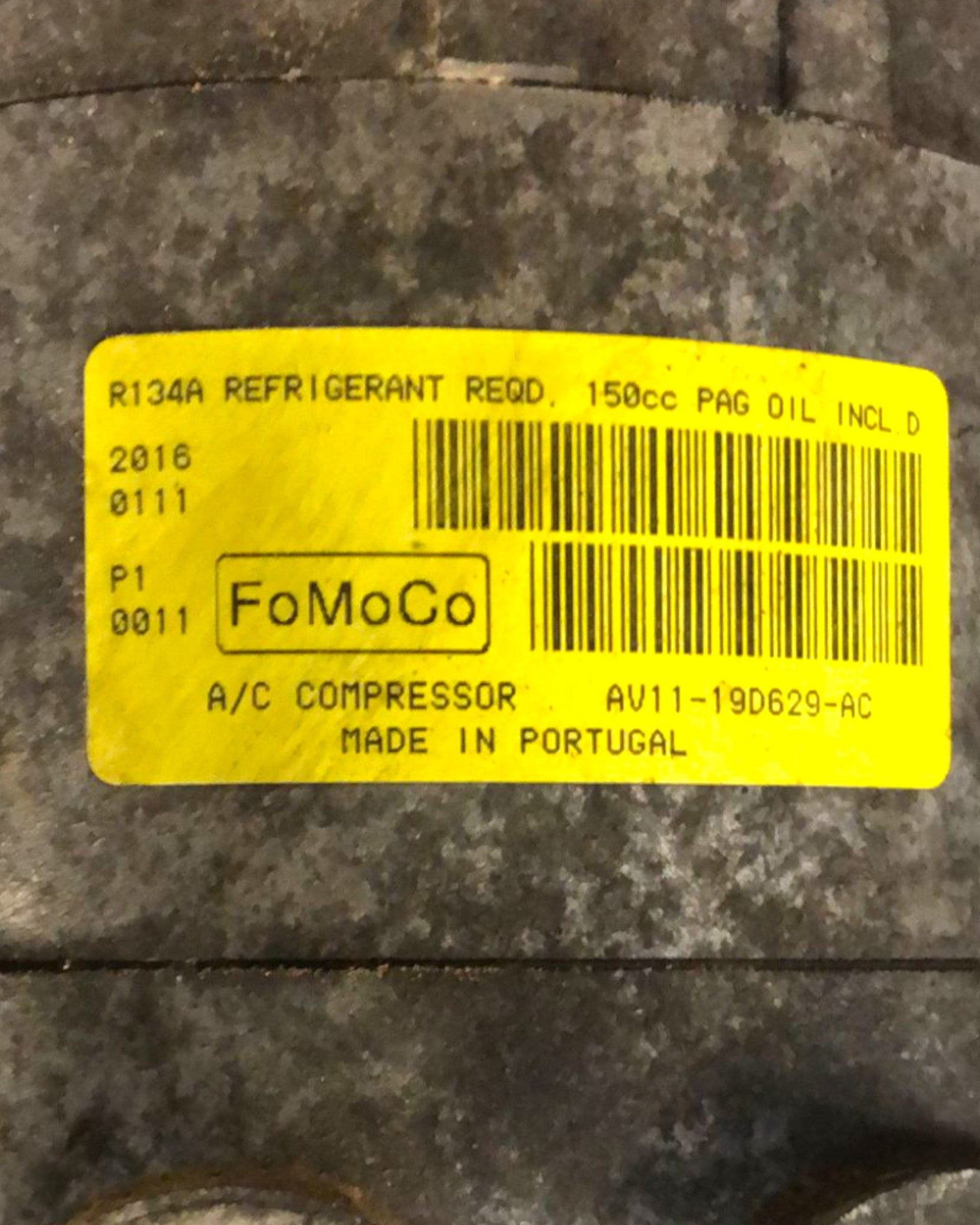 Ford Fiesta 1.4 benzine airconditioning compressor (2008> 2017) COD: AV11-19D629-AC
