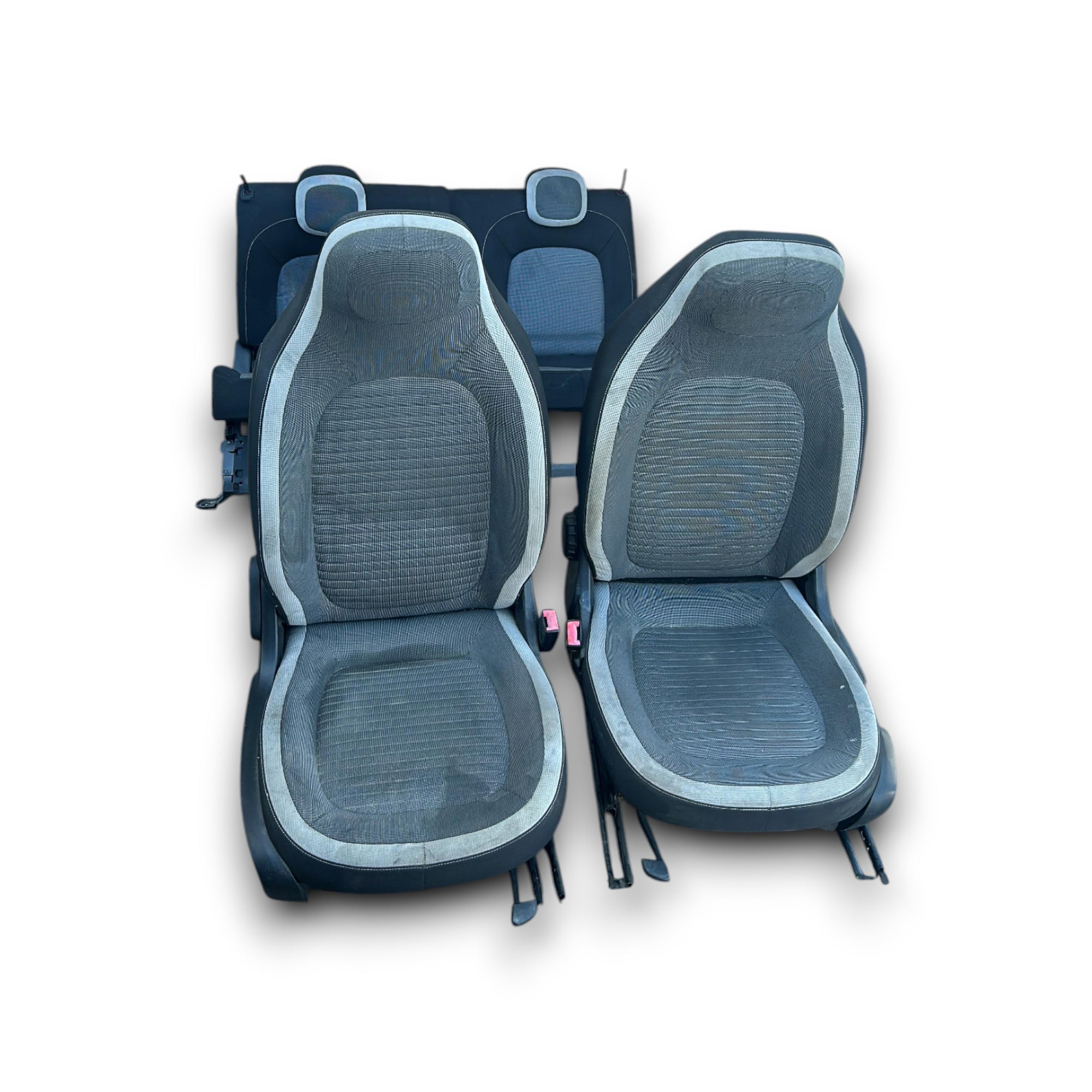 Spraak / stoelen in zwarte en grijze Renault Twingo III Fabric (2014> 2024)