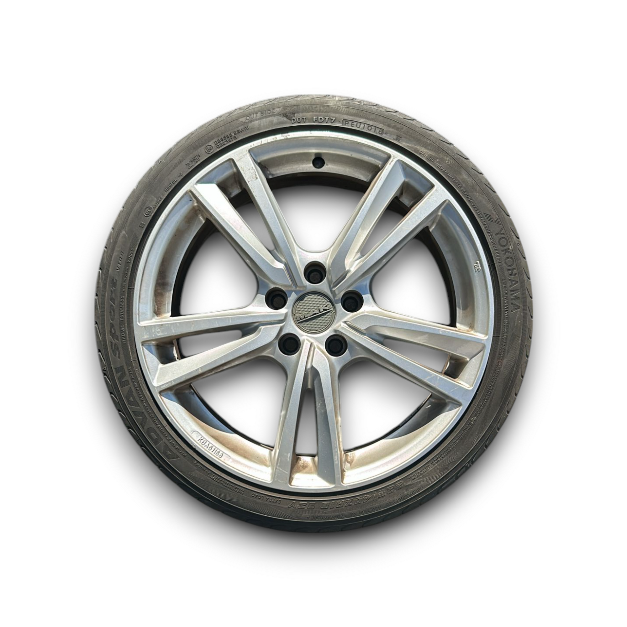 Set 4 lichtmetalen wielen (mak icon) Maserati Levante (5 holes /225/40 R18) (2016> 2024)
