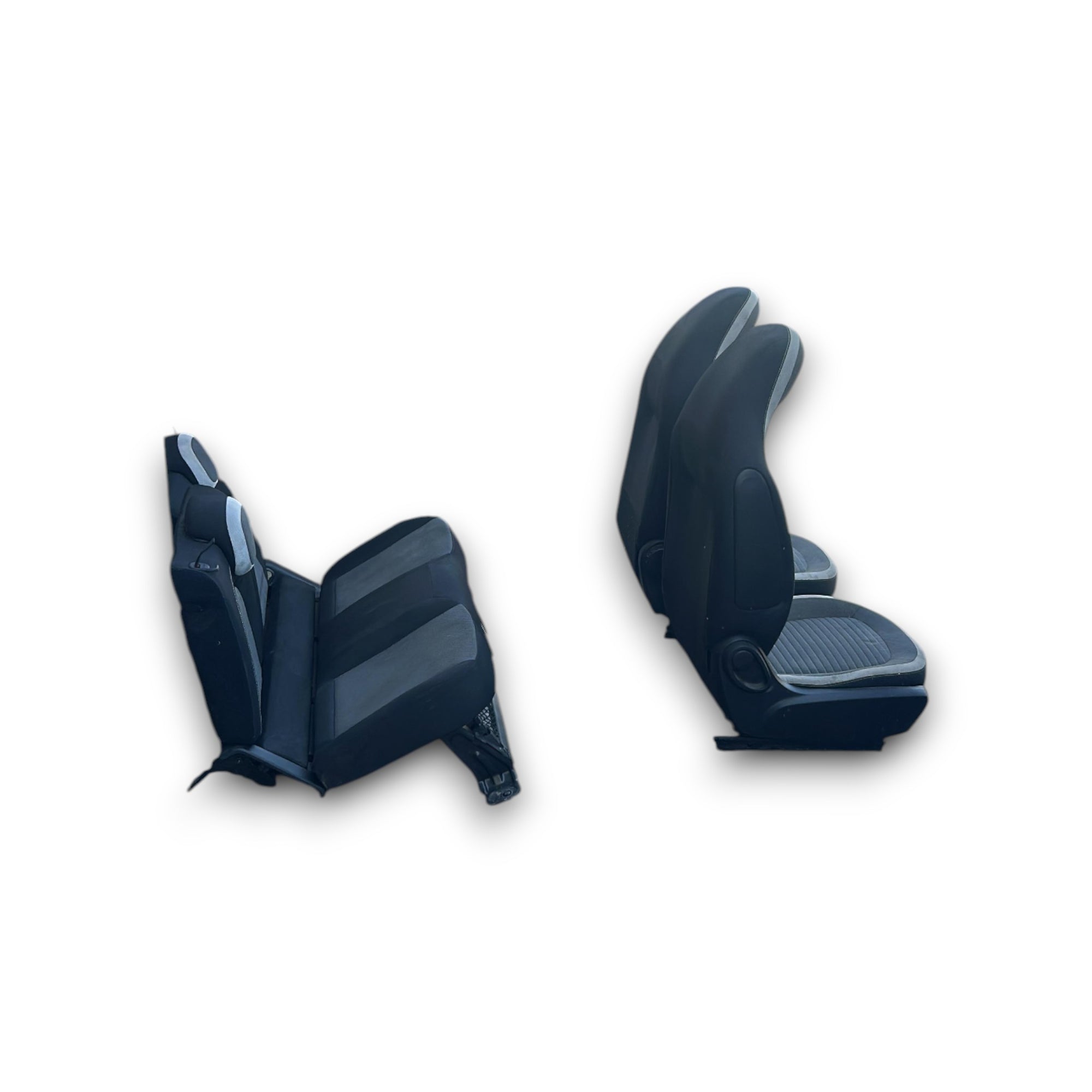 Spraak / stoelen in zwarte en grijze Renault Twingo III Fabric (2014> 2024)