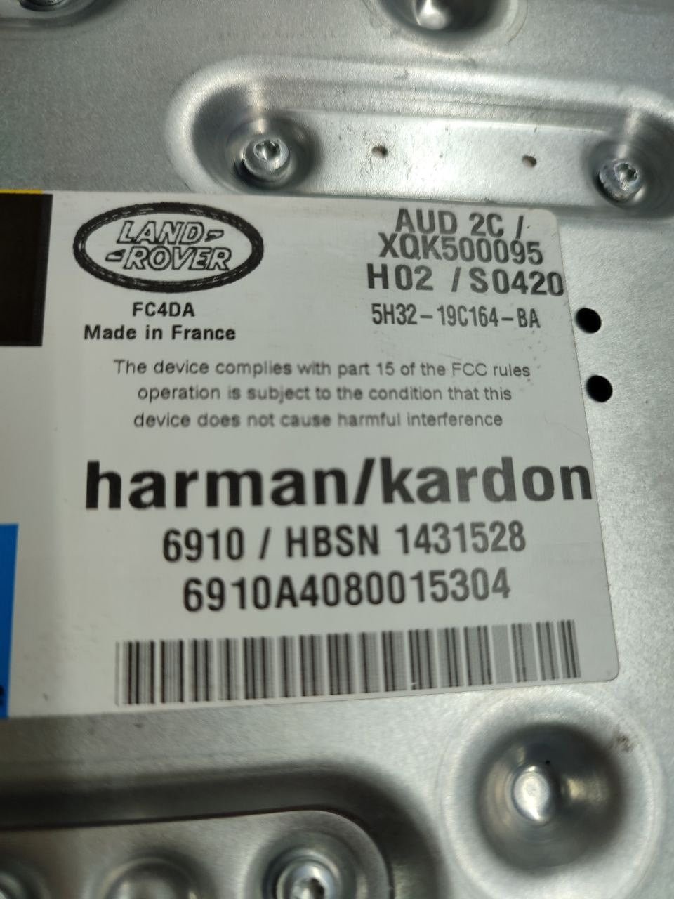 Amplificatore Land Rover Ranger 2.7 tdv6 ( 2008 - L322 ) cod xqk500095 - F&P CRASH SRLS - Ricambi Usati