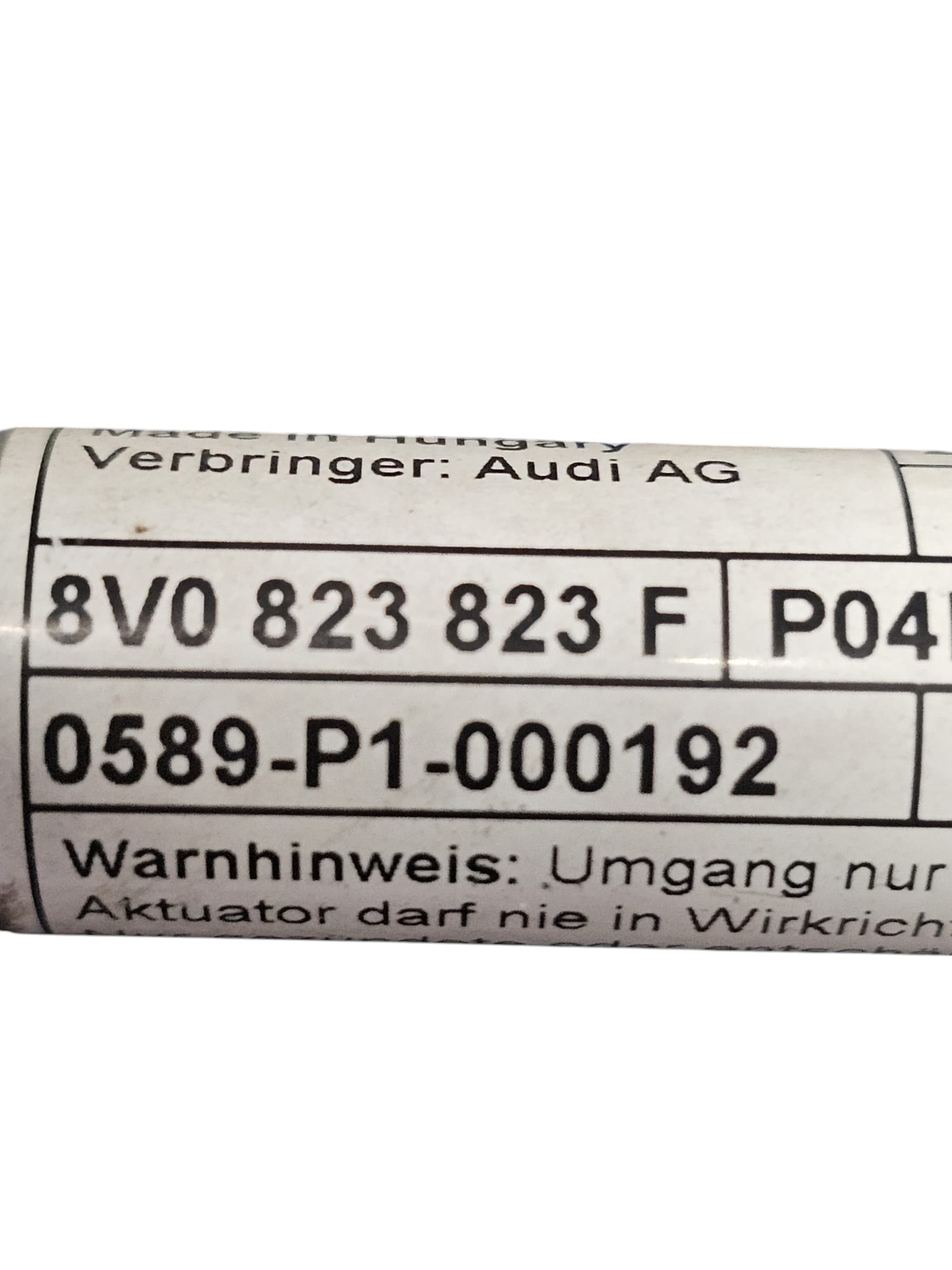 Pretensionator / scharnier links Hood Audi A3 8V COD: 8V0823301 (2012-2020)