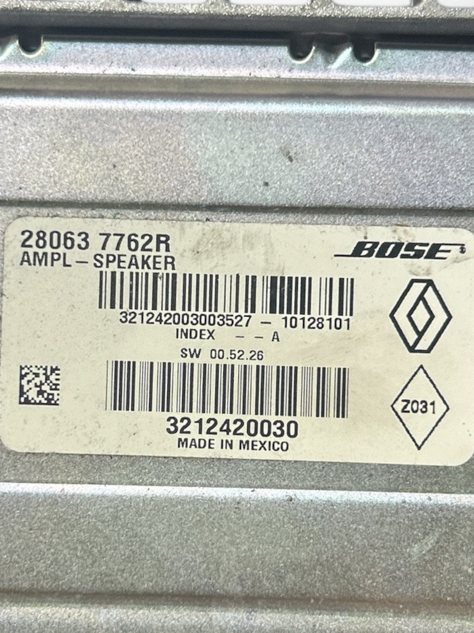 Centralina / Amplificatore Audio (BOSE) Renault Koleos I (2007 > 2016) cod.280637762R - F&P CRASH SRLS - Ricambi Usati