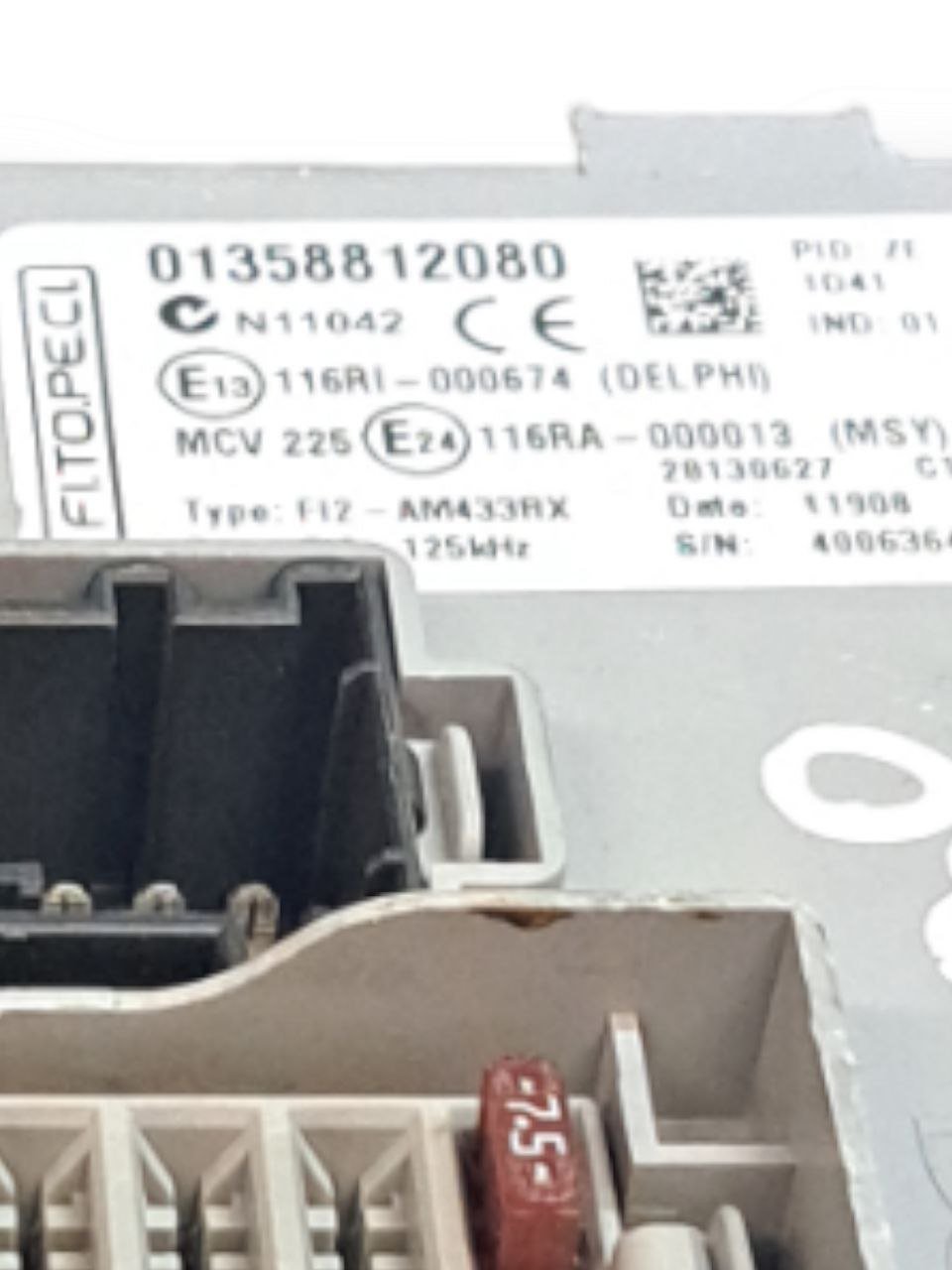 Centralina / Body Computer Fiat Qubo 1.4 Benzina (2009) COD:01358812080 - F&P CRASH SRLS - Ricambi Usati