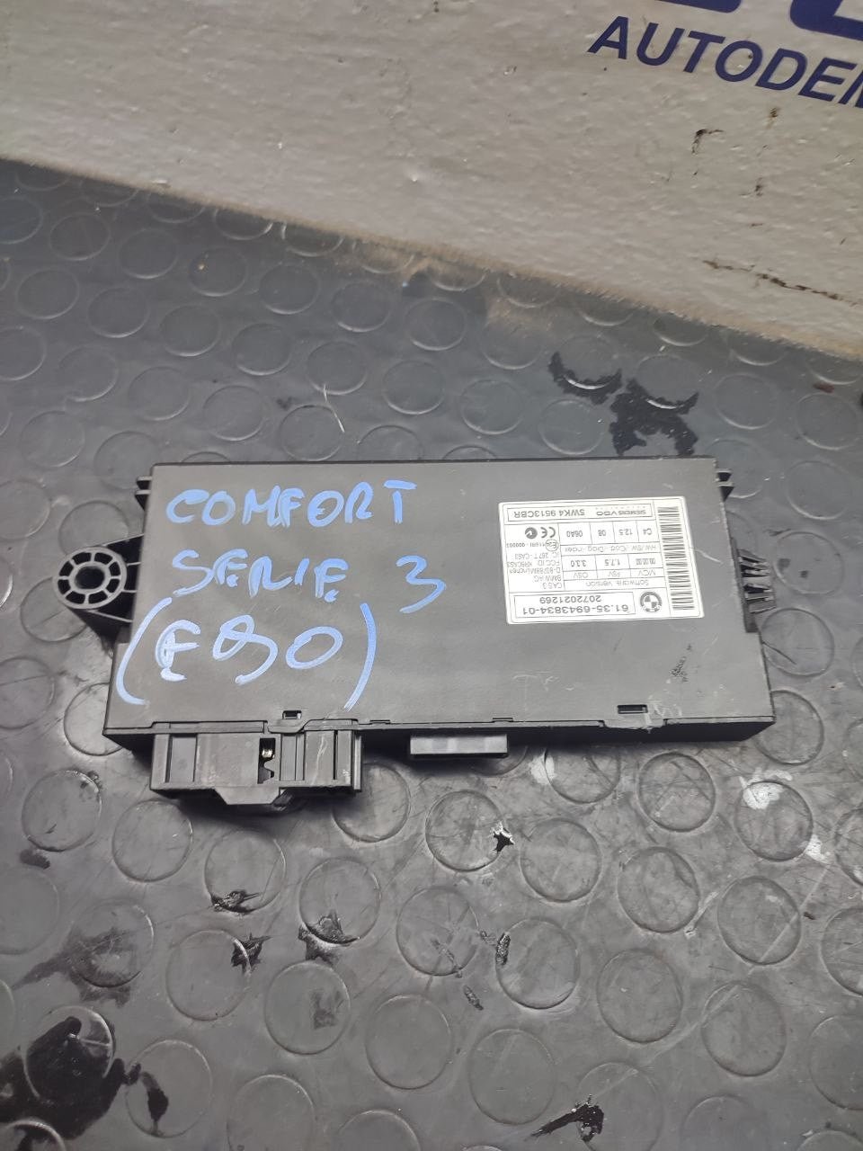 Centralina Comfort BMW SERIE 3 (E90) benz cod: 61.35-6943834-01 - F&amp;P CRASH SRLS - Ricambi Usati
