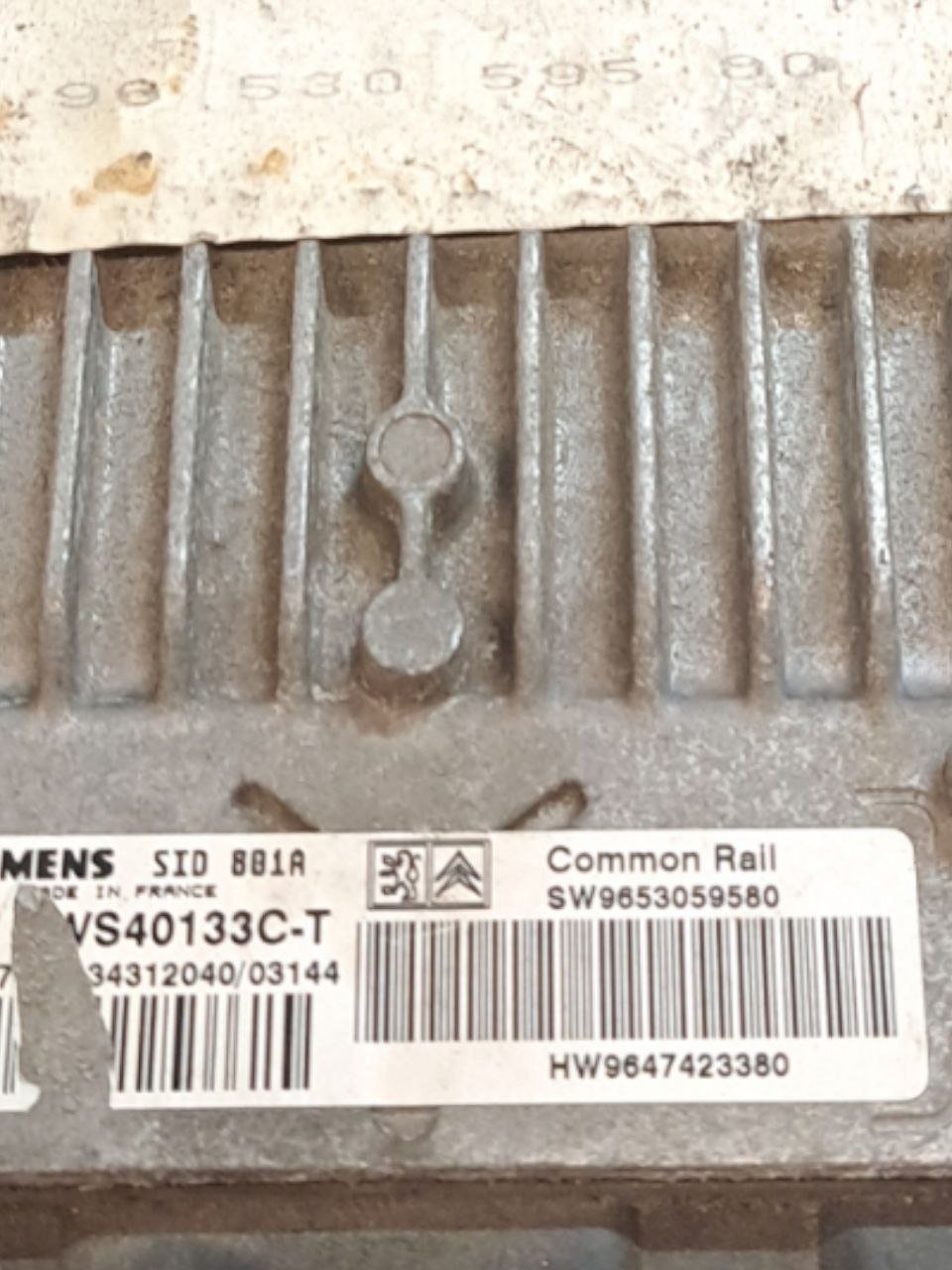 Centralina Ecu Motore Peugeot 307 2.0 Diesel (2001-2005) COD:SW9653059580 - F&P CRASH SRLS - Ricambi Usati