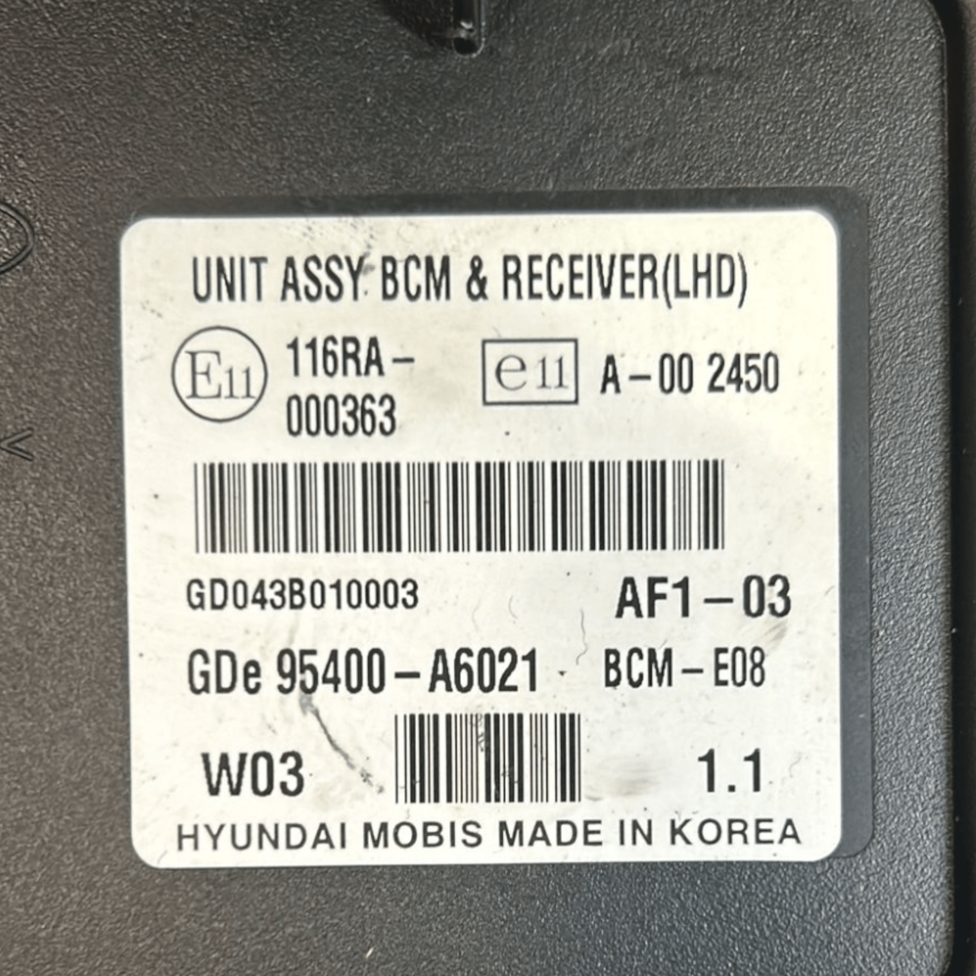 Centralina Keyless Hyundai I30 (2011 > 2016) cod:95400 - A6021 - F&P CRASH SRLS - Ricambi Usati