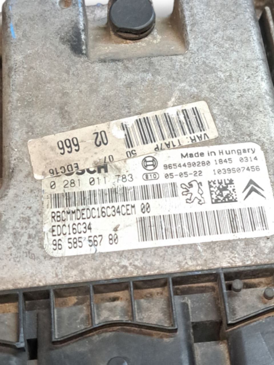 Centralina motore ecu Peugeot 206 1.4 hdi (2002-2006) COD:9658556780 - F&P CRASH SRLS - Ricambi Usati