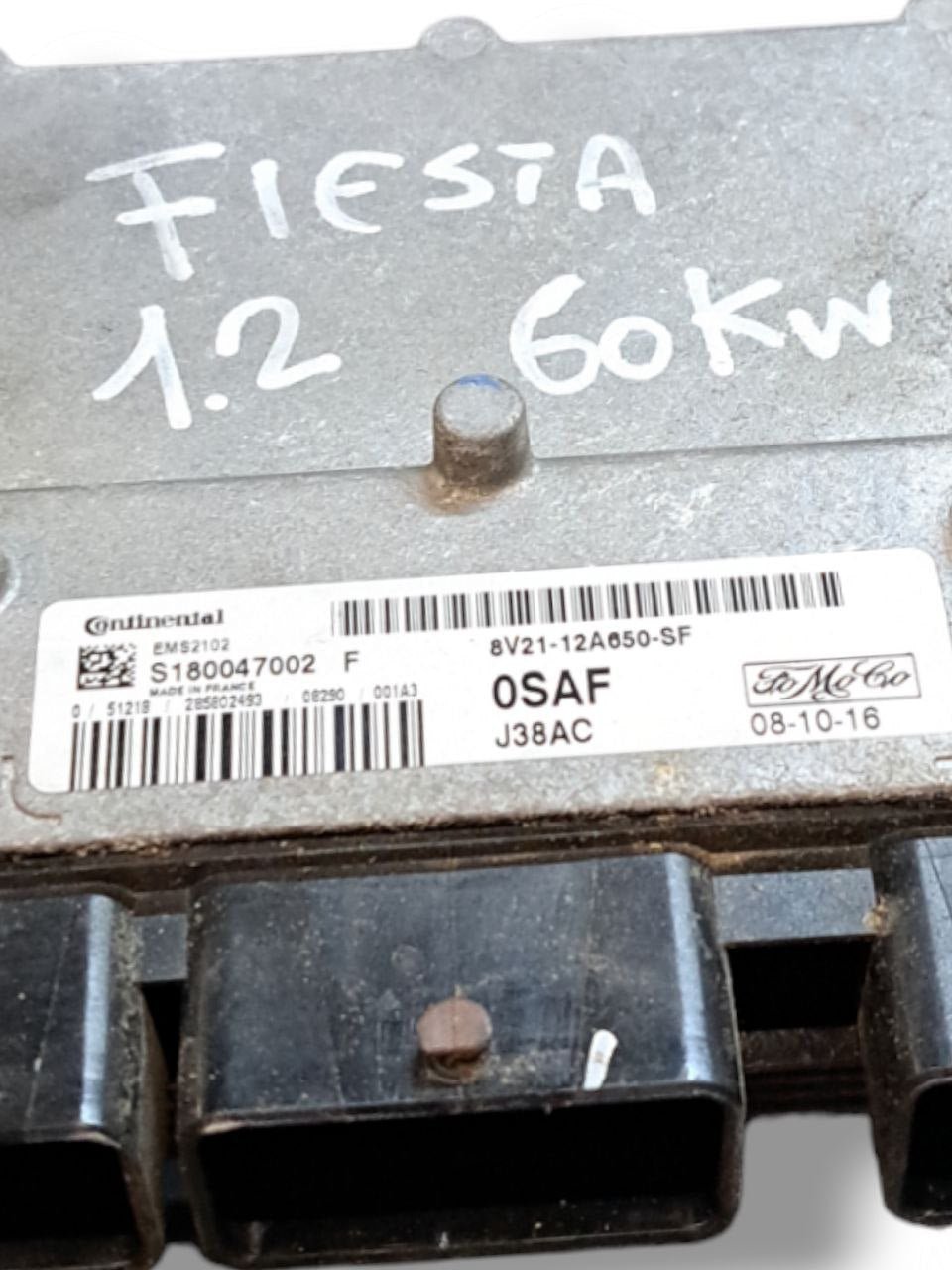 Centralina Motore Ford Fiesta VI serie 1.2 Benzina (2008-2017) COD:8V21-12A650-SF - F&P CRASH SRLS - Ricambi Usati