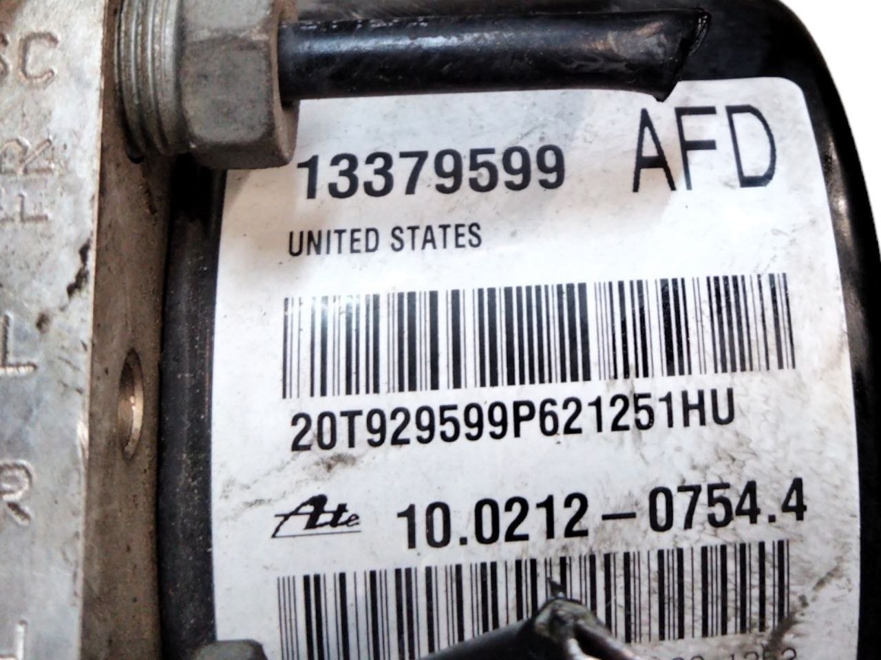 Centralina Pompa Abs Opel Zafira C / Opel Zafira Tourer / Opel Astra J 1.6 benzina-metano / astra J / Insignia (2004-2017) cod.13379599 - F&P CRASH SRLS - Ricambi Usati