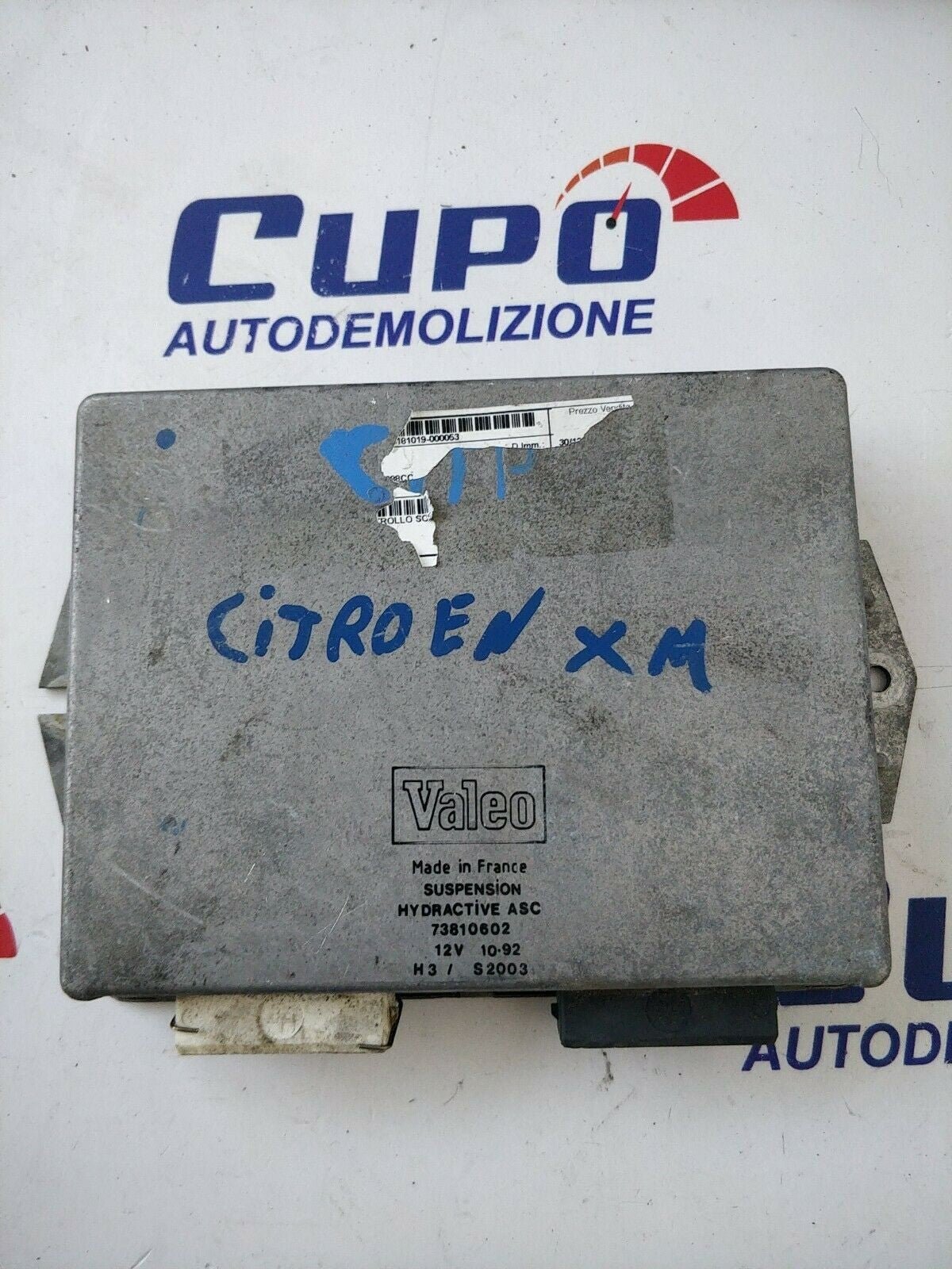 centralina sospensioni pneumatiche hydractive CITROEN XM BERLINA 73810602 - F&amp;P CRASH SRLS - Ricambi Usati