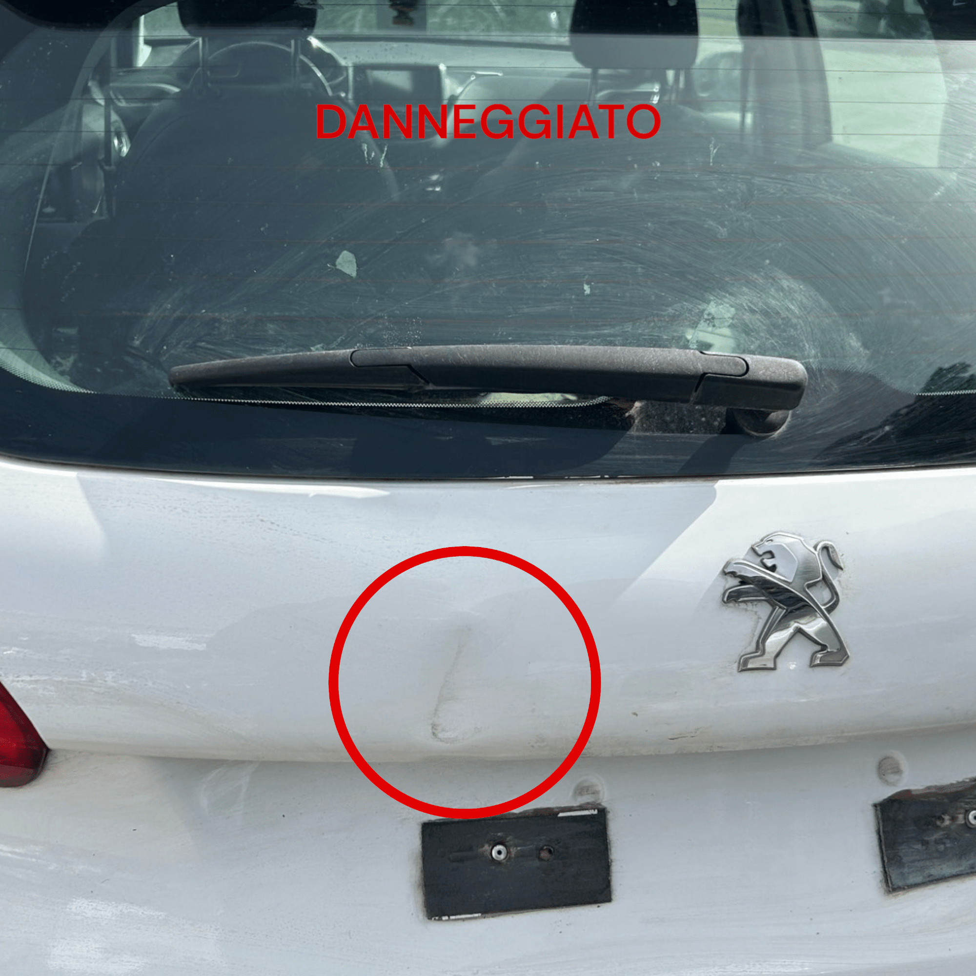 Cofano / portellone / bagagliaio Posteriore bianco Peugeot 2008 (2013 > 2019) - F&P CRASH SRLS - Ricambi Usati