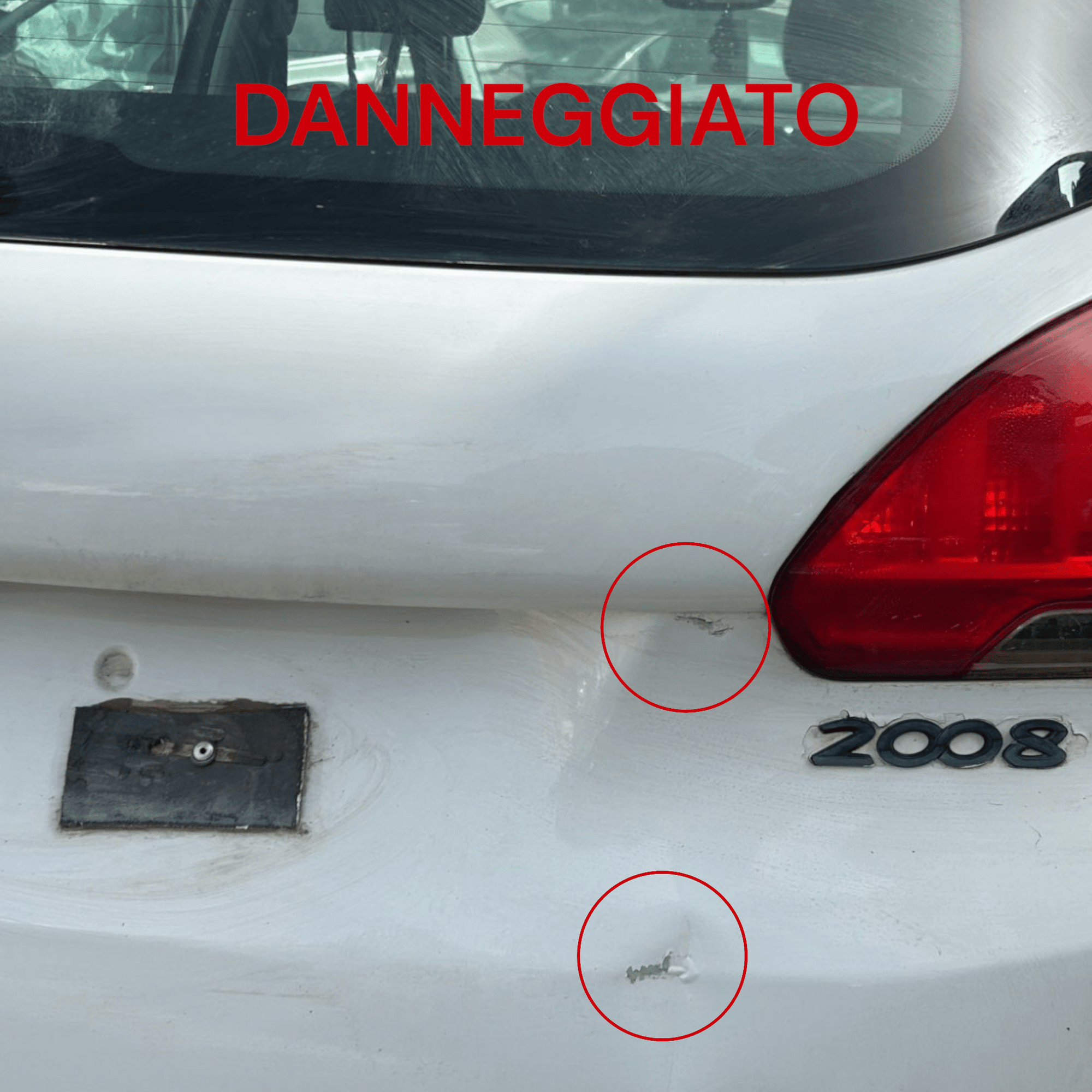 Cofano / portellone / bagagliaio Posteriore bianco Peugeot 2008 (2013 > 2019) - F&P CRASH SRLS - Ricambi Usati