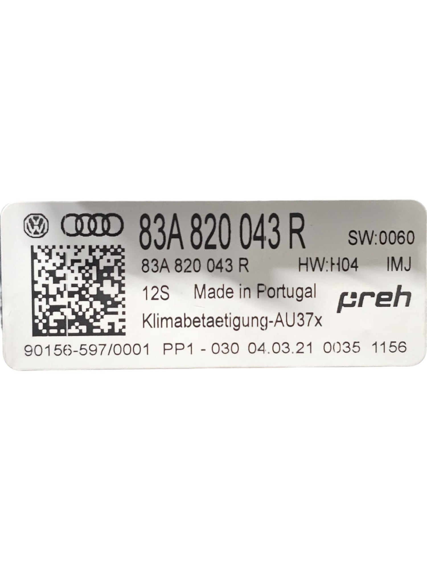 Comandi Clima Audi Q3 F3 Cod:83A820043R (2018 - >) - F&P CRASH SRLS - Ricambi Usati