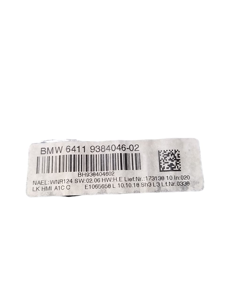 Comandi Clima + Pulsantiera radio Bmw Serie 1 F20 ( 2011 - 2019 ) Cod : 64119384046-02 / 61316832880-02 - F&P CRASH SRLS - Ricambi Usati
