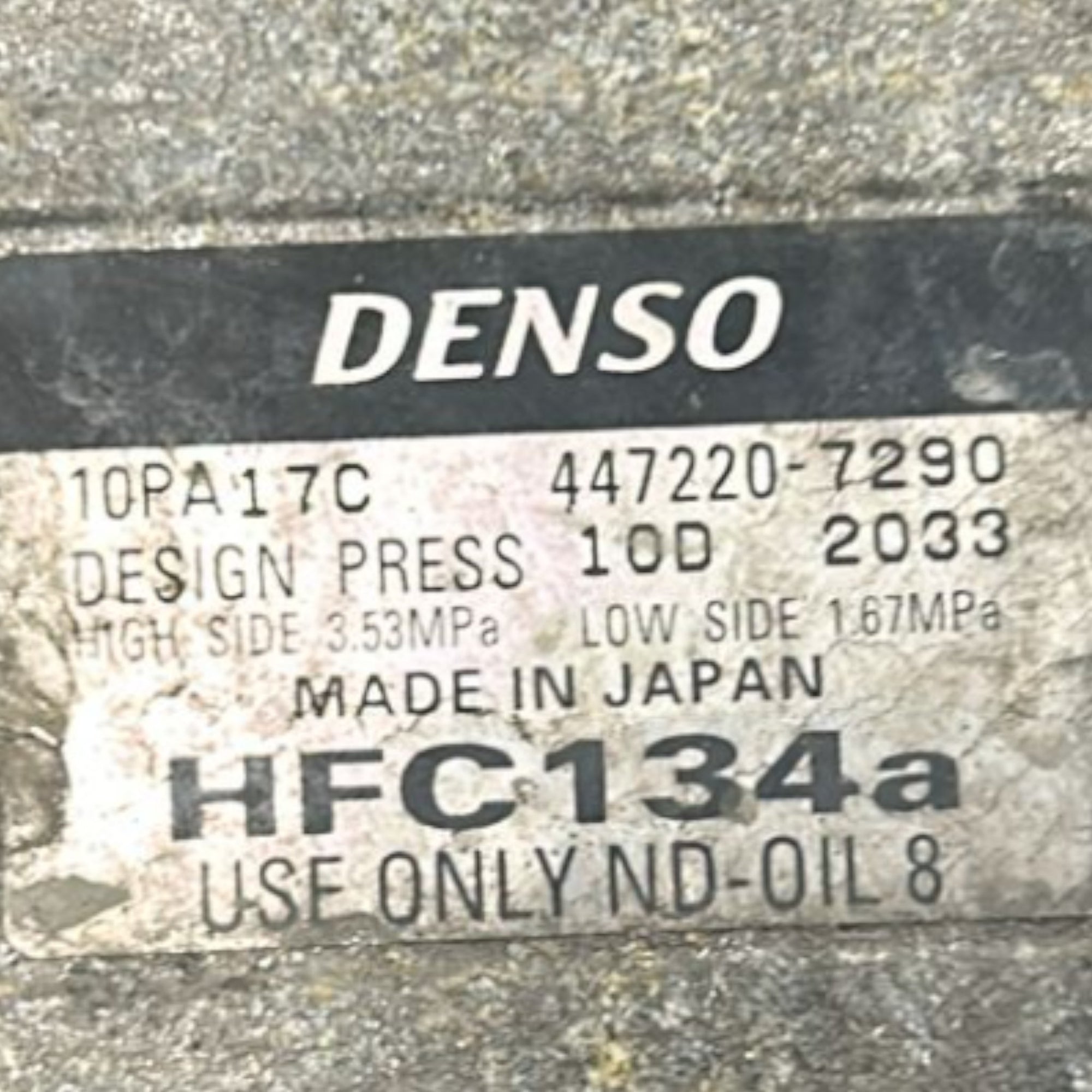 Compressore Aria Condizionata Iveco Daily III cod.447220 - 7290 2.3 Diesel (1999 > 2006) - F&P CRASH SRLS - Ricambi Usati