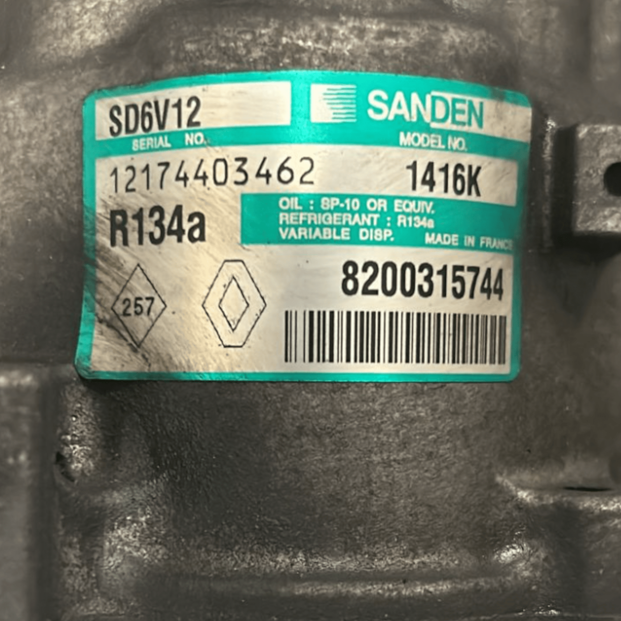 Compressore Aria Condizionata Renault Clio II 1.5 Diesel (1998 > 2012) cod:82003315744 - F&P CRASH SRLS - Ricambi Usati