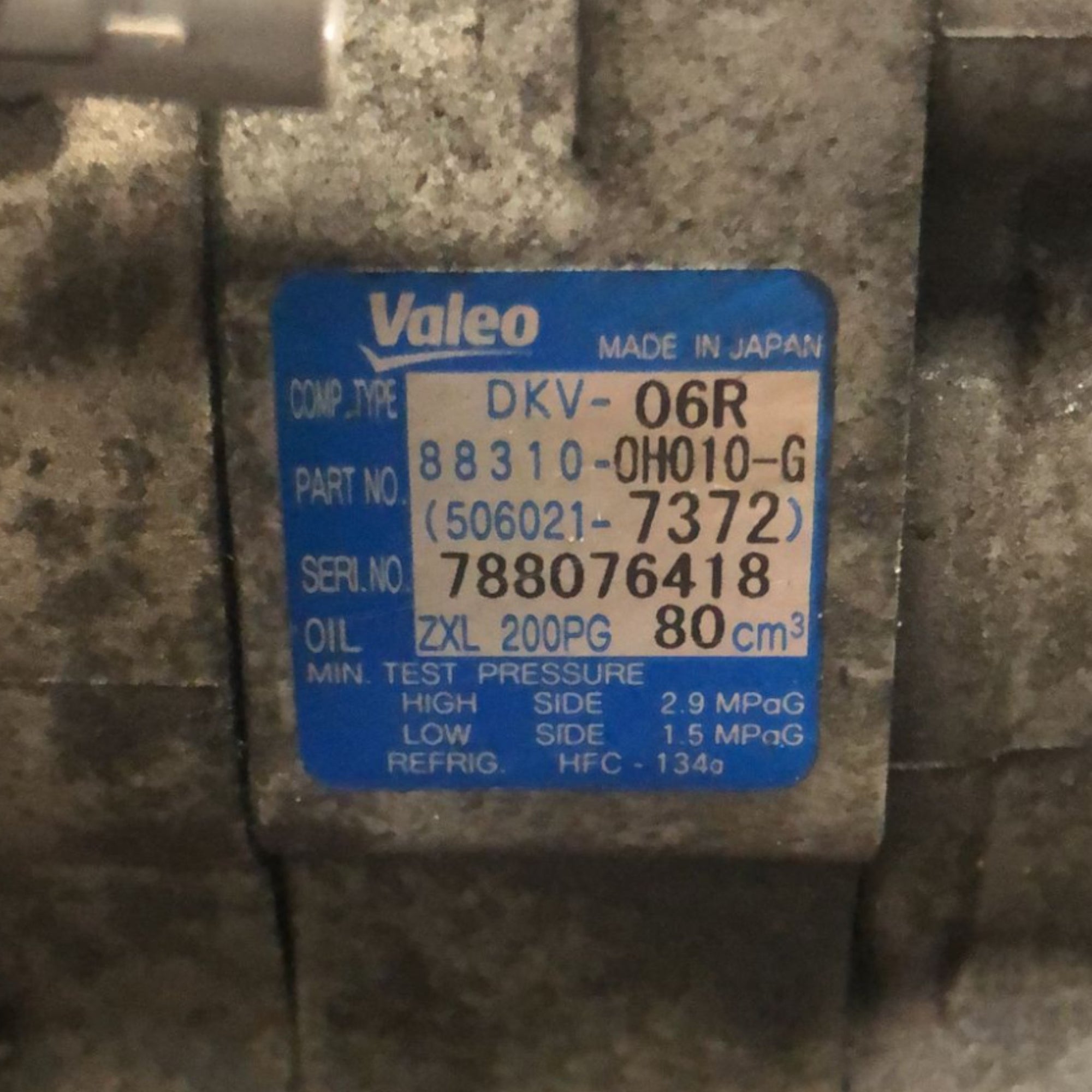 Compressore Aria Condizionata Toyota Aygo 1.0 Benzina (2014 > 2021) cod:88310 - 0H010 - F&P CRASH SRLS - Ricambi Usati