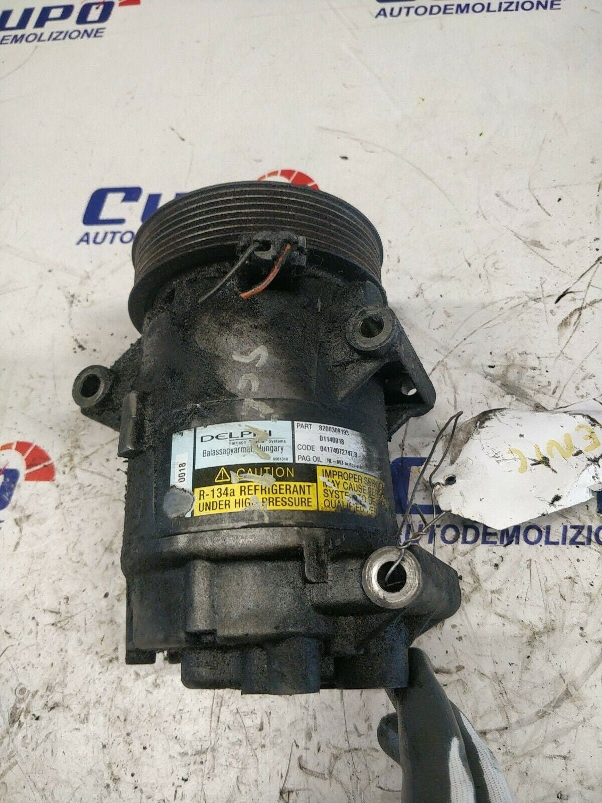 Compressore Clima A/C Renault Scenic 1.9 Dci 120cv 8200309193 - F&amp;P CRASH SRLS - Ricambi Usati