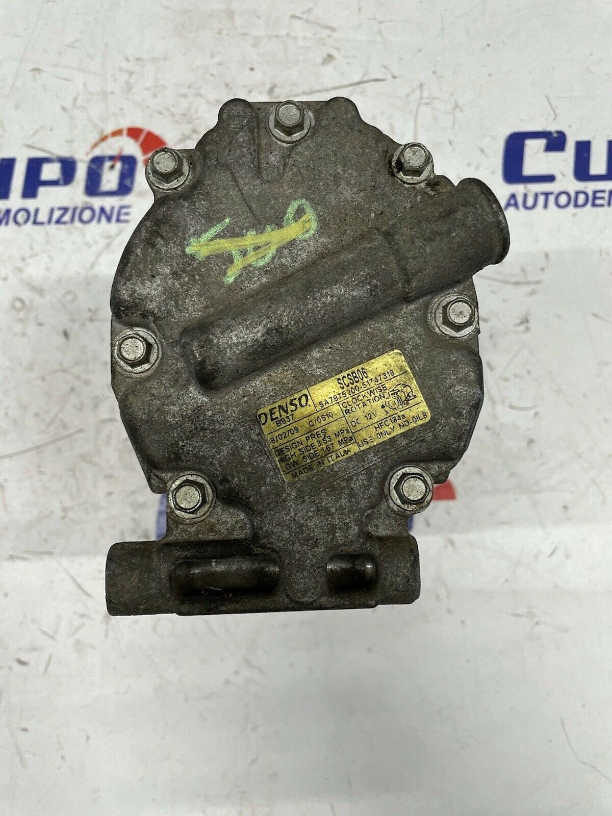 Compressore Clima Aria Condizionata FIAT 1.2/1.4 Bz 500/BRAVO 5A7875200-51747318 - F&amp;P CRASH SRLS - Ricambi Usati