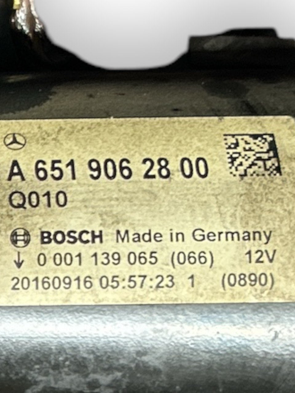 Motorino Avviamento Mercedes Benz Classe C (W205) 2.2 Diesel cod.A6519062800 (2014 > 2021) - F&P CRASH SRLS - Ricambi Usati