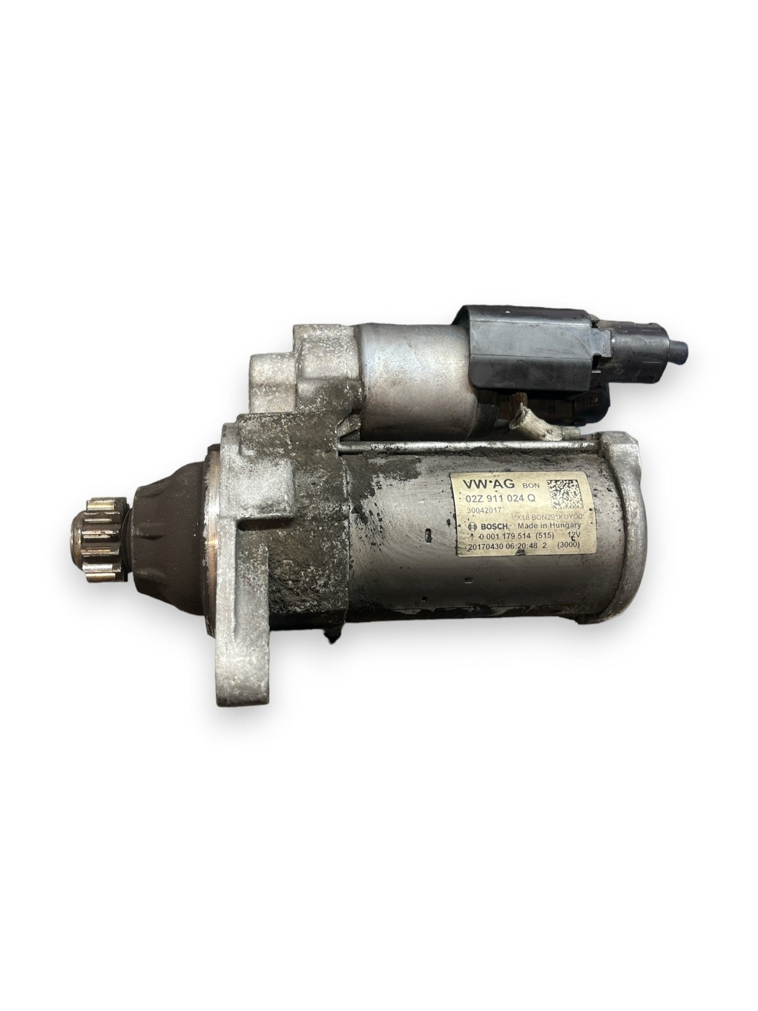 Motorino Avviamento Skoda Octavia / Audi A3 8V / golf VII / Leon 1.4b ( - 2016 ) COD:02Z911024Q - F&P CRASH SRLS - Ricambi Usati