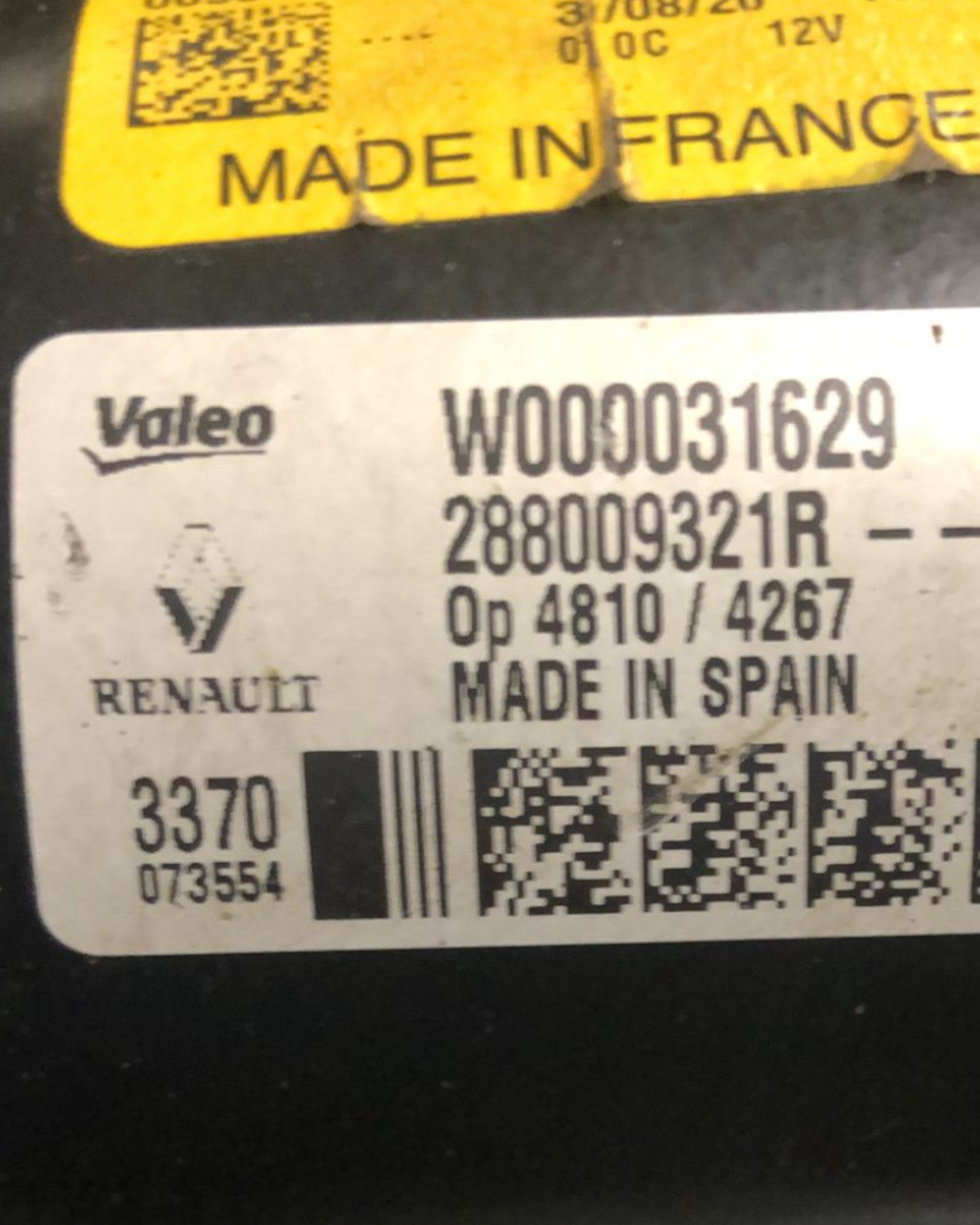 Motorino Tergicristalli Anteriore Dacia Sandero II (2012 > 2021) cod:W288009321R - F&P CRASH SRLS - Ricambi Usati