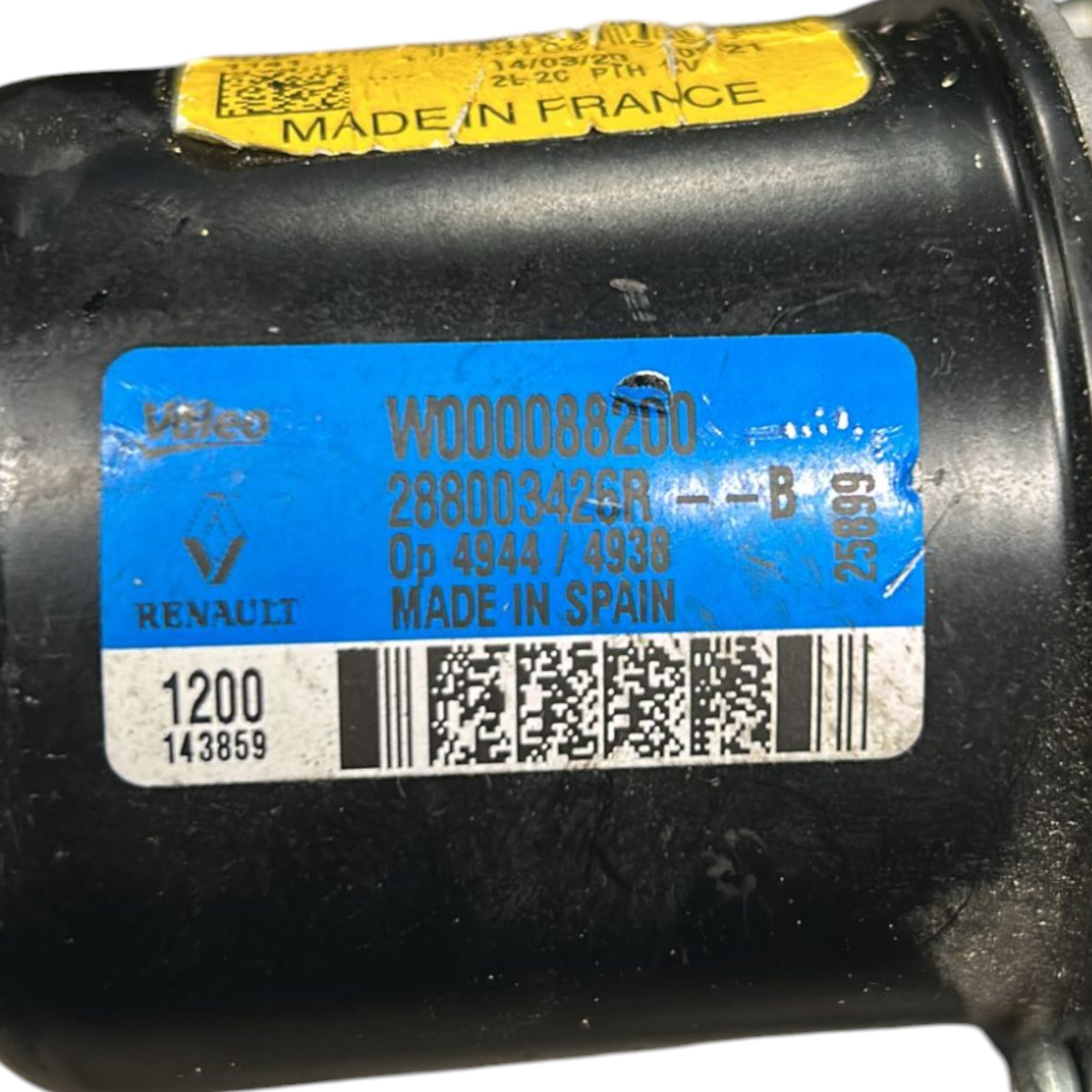 Motorino Tergicristalli Anteriore Renault Captur II cod.288003426R (2019 > ) - F&P CRASH SRLS - Ricambi Usati