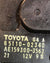 Motorino Tergicristalli Anteriore Toyota Auris (2012 > 2018) cod:85110 - 02340 - F&P CRASH SRLS - Ricambi Usati