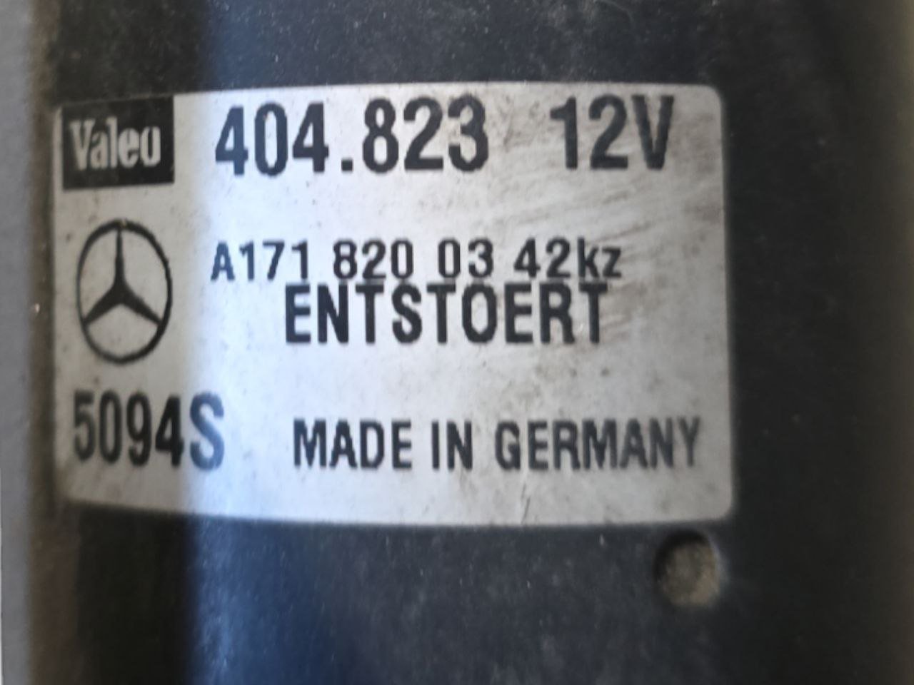 Motorino Tergicristallo Mercedes - Benz SLK R171 (2004 - 2011) Cod : A1718200342 - F&P CRASH SRLS - Ricambi Usati