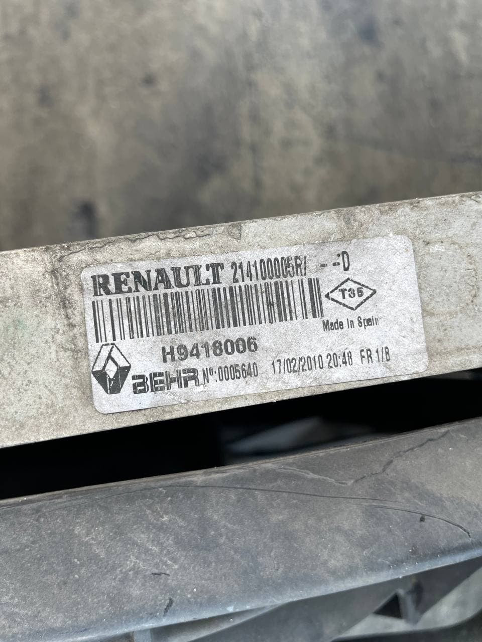 Radiatore raffreddamento + elettroventole Renault laguna 2.0 dci anno 2012. 2140000035. 214810046r - F&P CRASH SRLS - Ricambi Usati