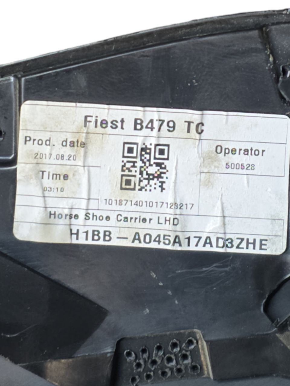 Rivestimento / Modanatura Interna Tunnel Centrale Ford Fiesta VII&nbsp; Cod : H1BB - A045A17( 2017 - 2023 ) - F&P CRASH SRLS - Ricambi Usati