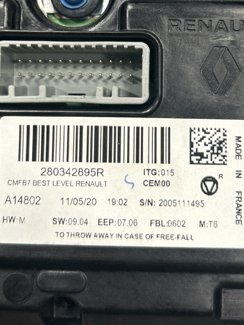 Schermo / Display Renault Captur II (2019 > ) cod.280342895R - F&P CRASH SRLS - Ricambi Usati