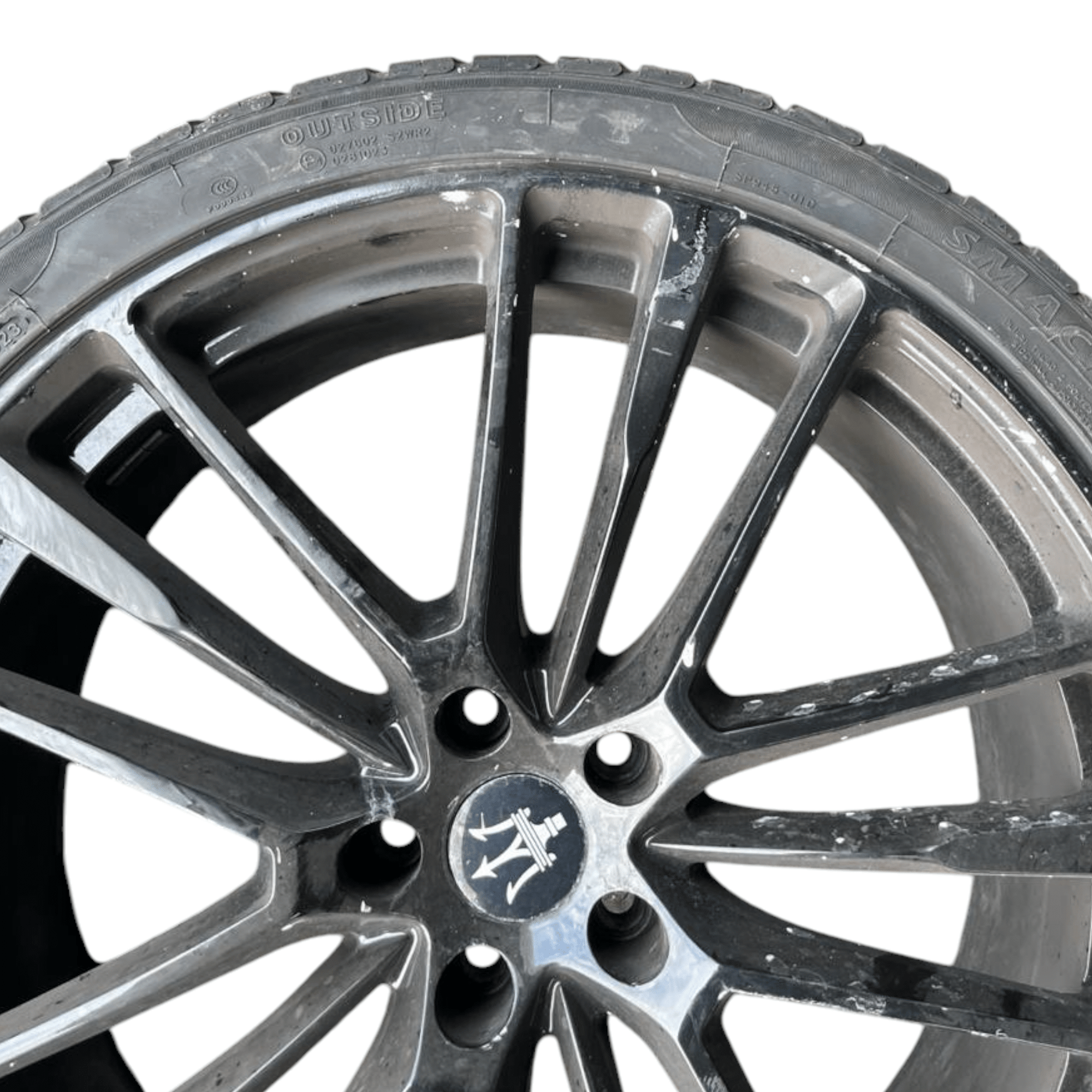 Set 4 cerchi in lega Maserati levante (2018 - >) 295 / 30ZR22 - 235 / 30R22 - F&P CRASH SRLS - Ricambi Usati