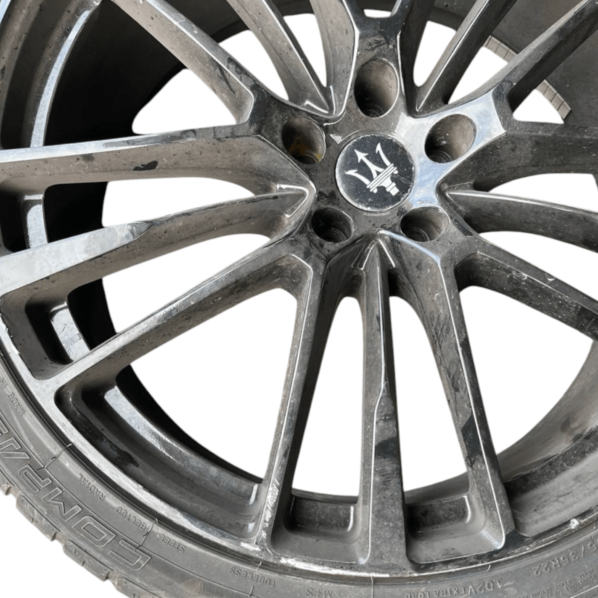 Set 4 cerchi in lega Maserati levante (2018 - >) 295 / 30ZR22 - 235 / 30R22 - F&P CRASH SRLS - Ricambi Usati