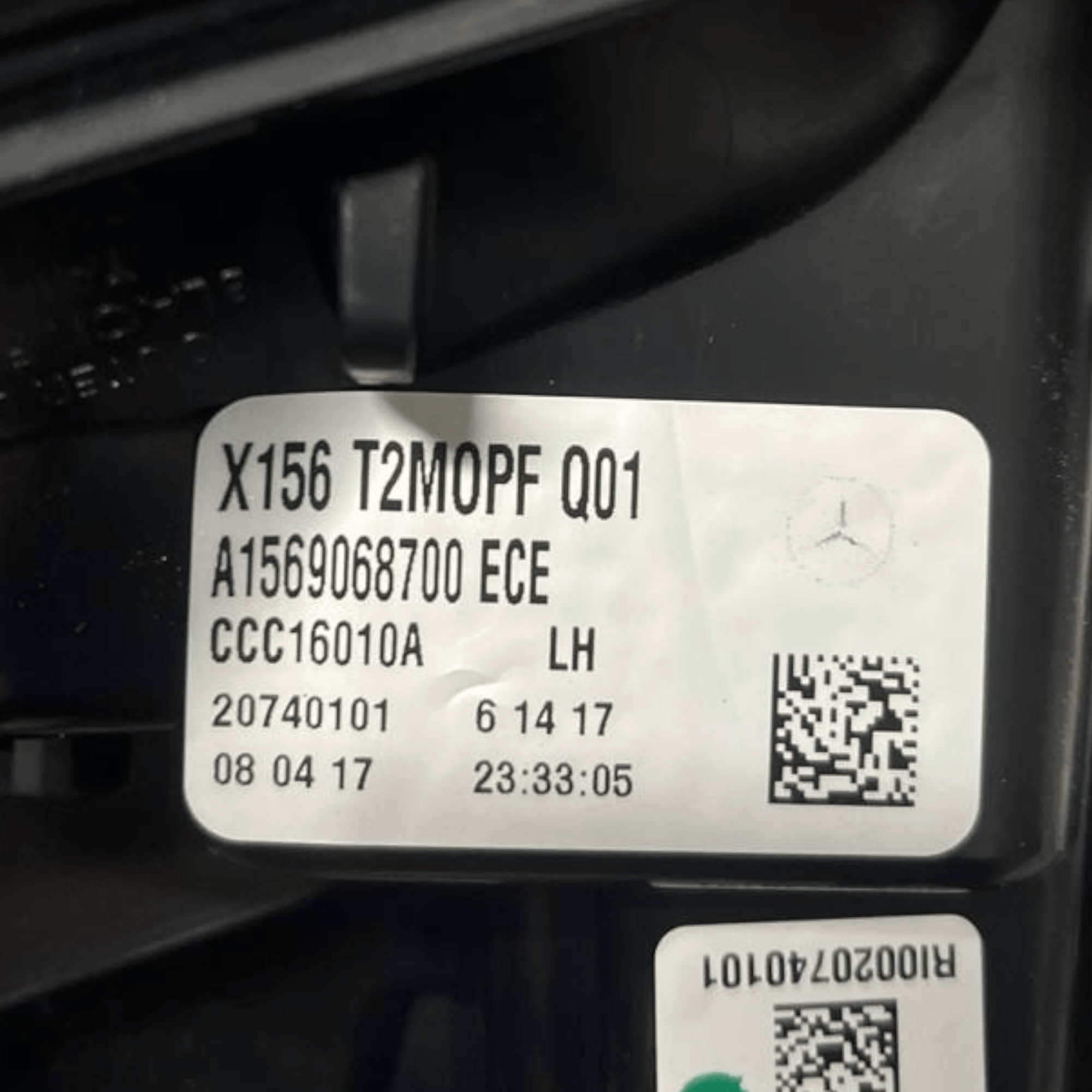 Stop / Fanale Interno sinistro (sx) Mercedes - Benz Gla X156 (2013 al 2019) cod: A1569068700 - F&P CRASH SRLS - Ricambi Usati