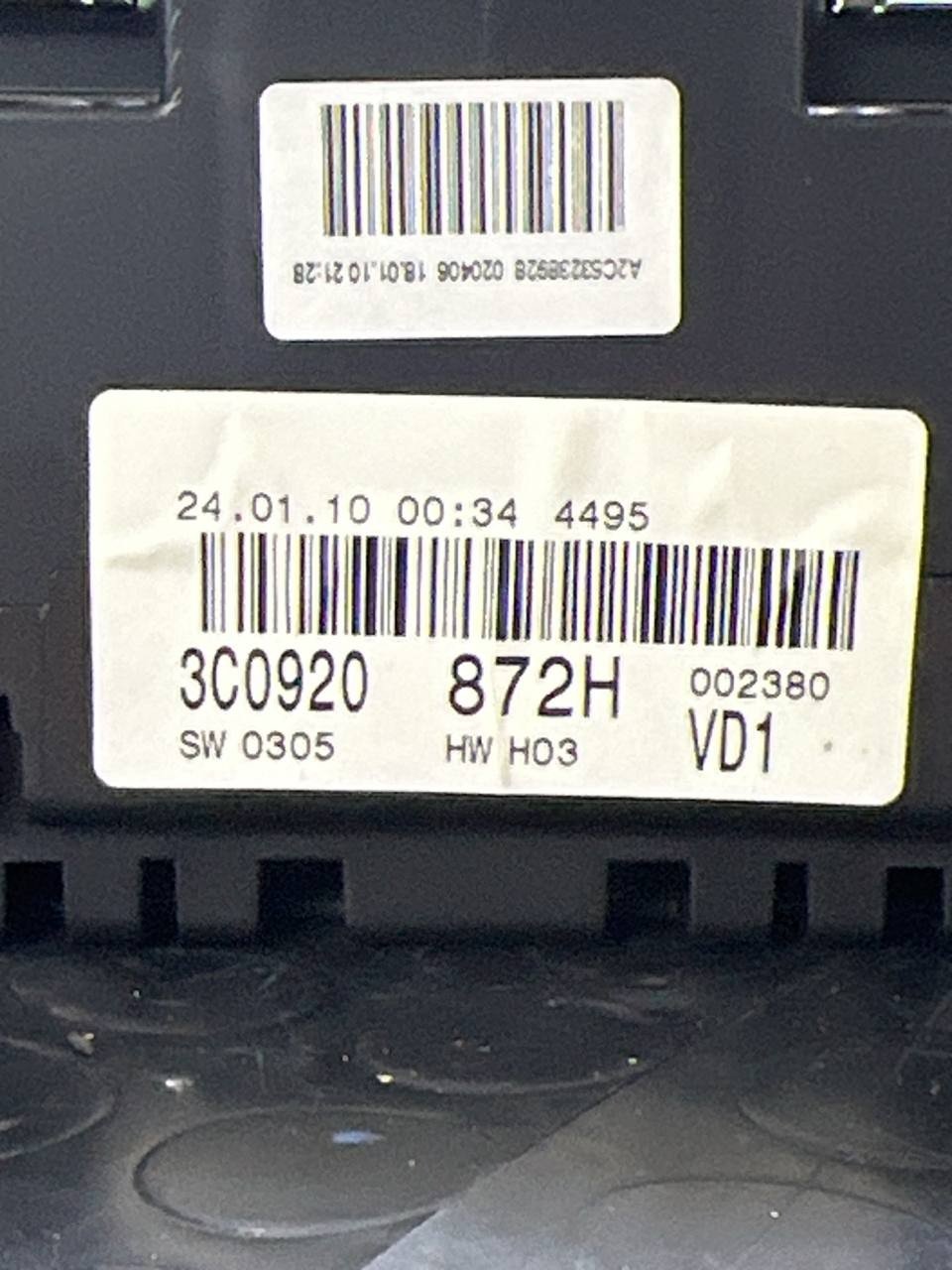 Tachimetro Contachilometri Volkswagen Passat B6 (2010) cod: 3c0920872h - F&P CRASH SRLS - Ricambi Usati