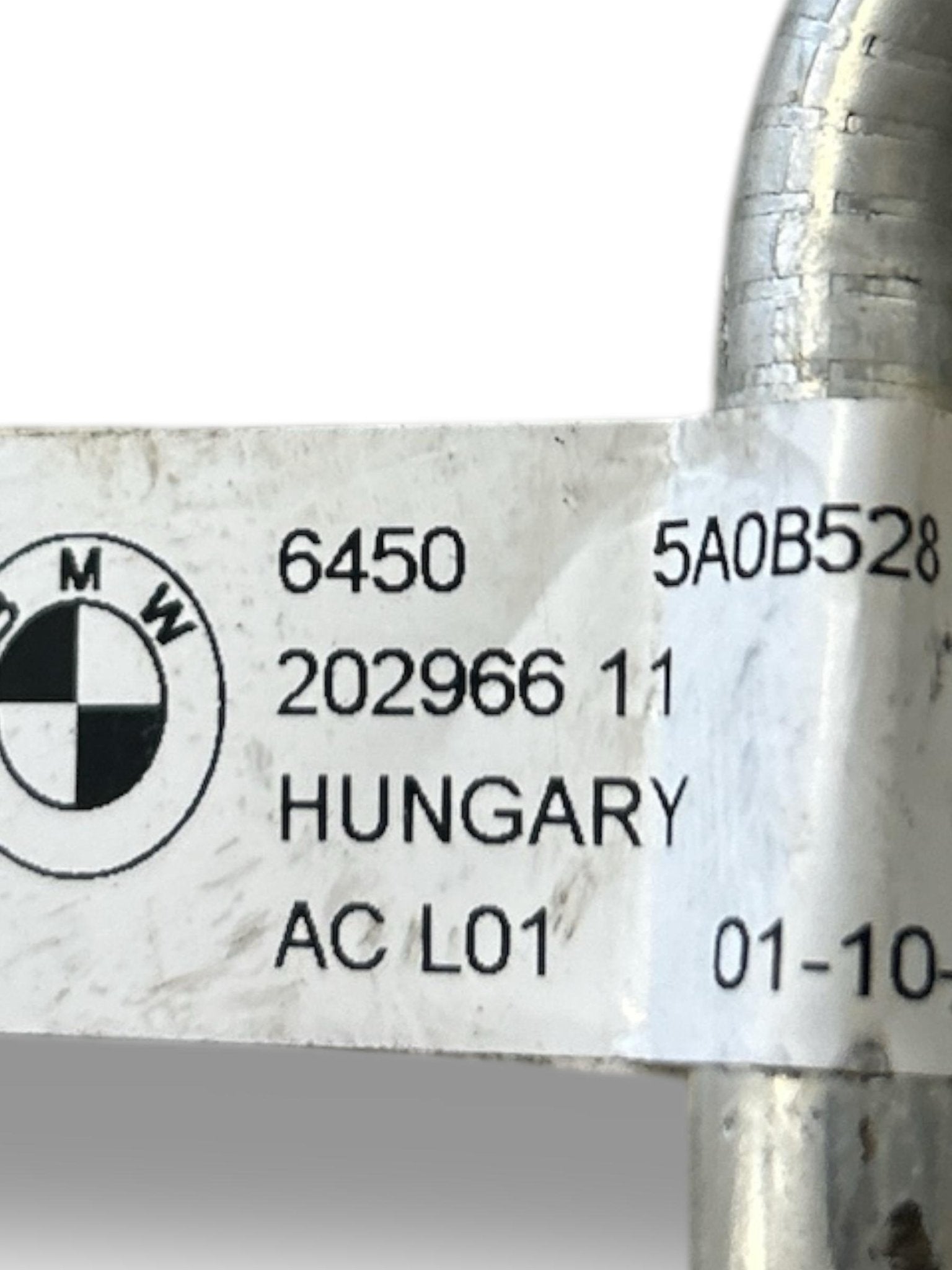 Tubo Aria Condizionata Bmw Serie 2 1.5 Benzina cod:5A0B528 / 64505A0B528 (2021 >) - F&P CRASH SRLS - Ricambi Usati