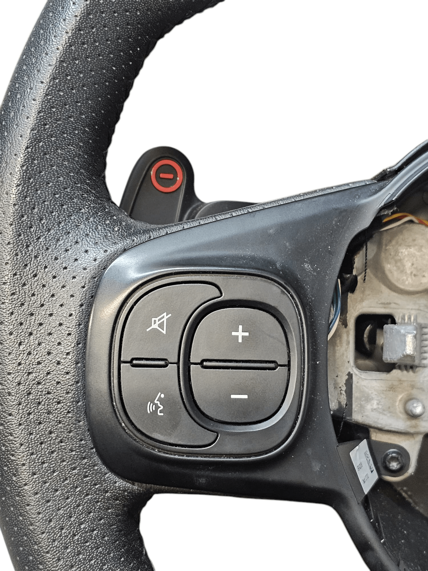 Volante / Sterzo in Pelle Fiat 500 595 Abarth con Palette Cod:34233152E (2020 - >) - F&P CRASH SRLS - Ricambi Usati