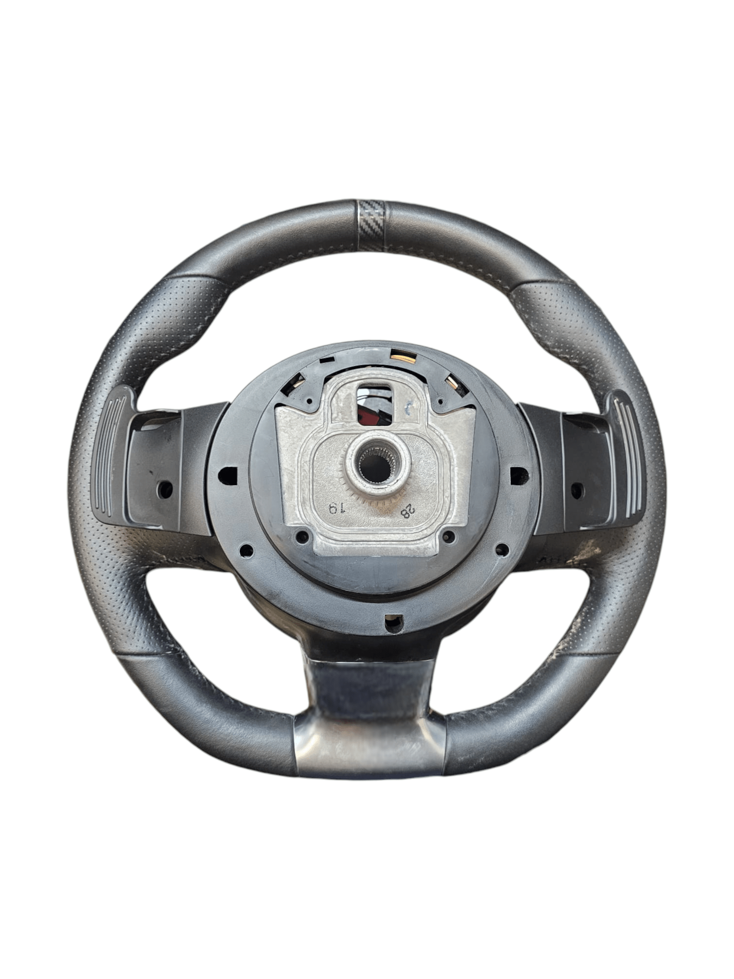 Volante / Sterzo in Pelle Fiat 500 595 Abarth con Palette Cod:34233152E (2020 - >) - F&P CRASH SRLS - Ricambi Usati